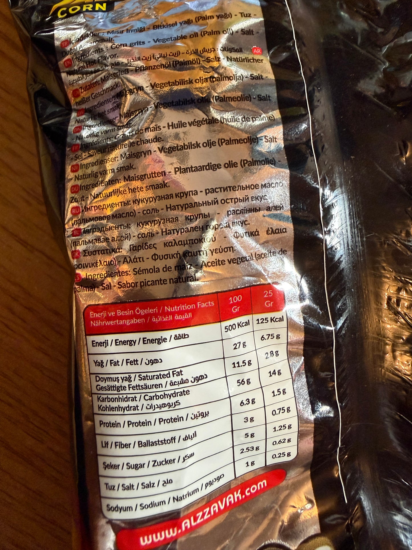 Alzzavak Corn Chips Hot Türkei 20g
