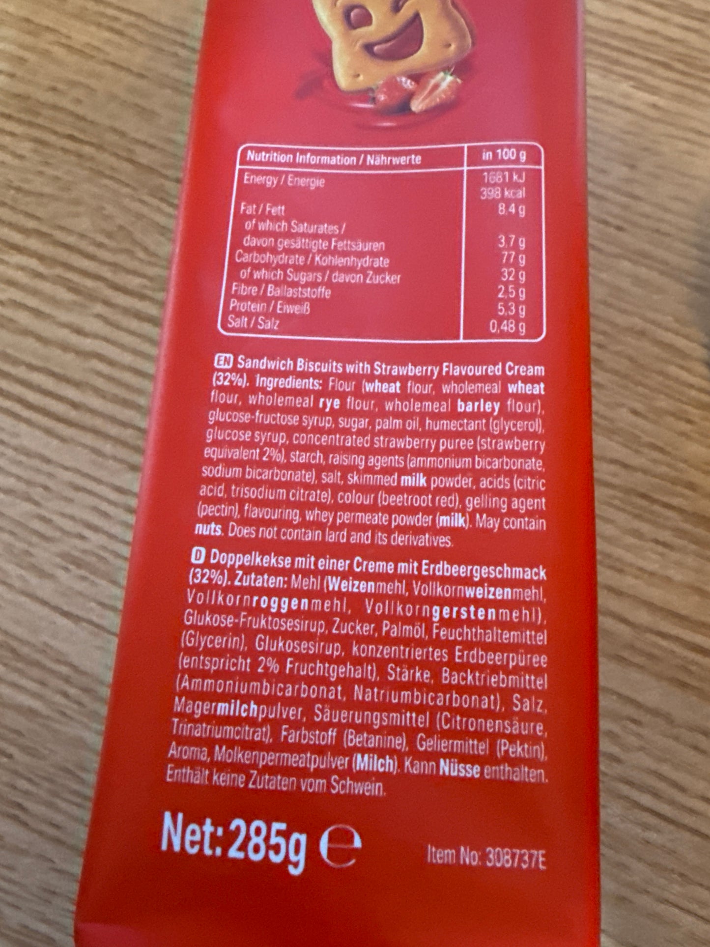 Ülker BN Erdbeer Sandwich Cookies Türkei 285g