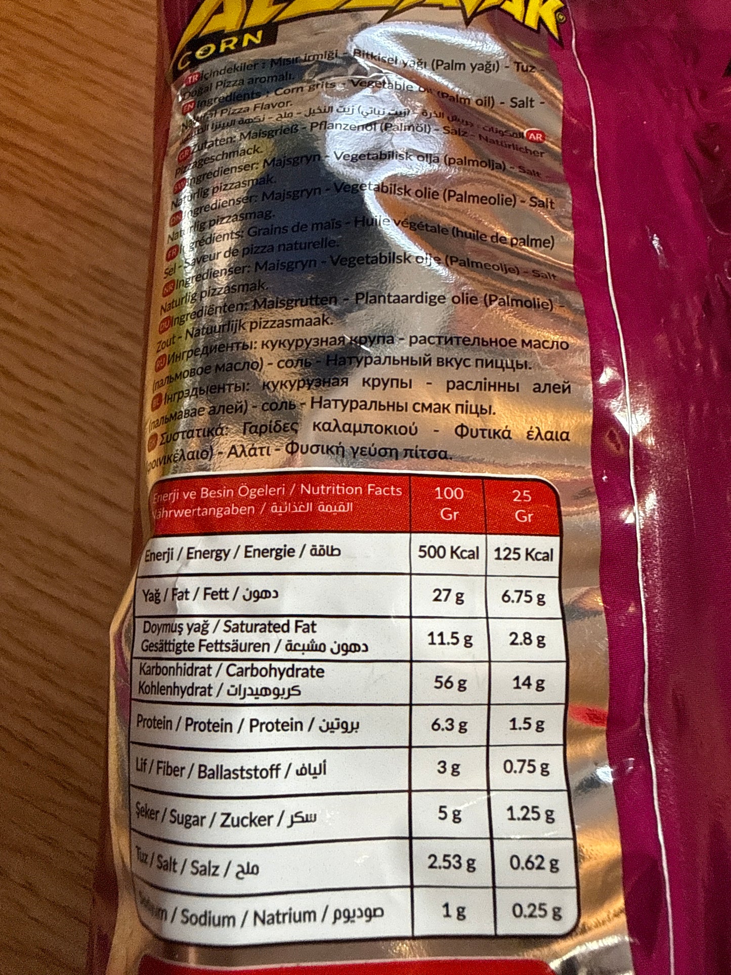 Alzzavak Crispy Ring Corn Pizza Chips Türkei 20g