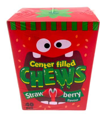Center Filled Chews Strawberry Flavour 160g