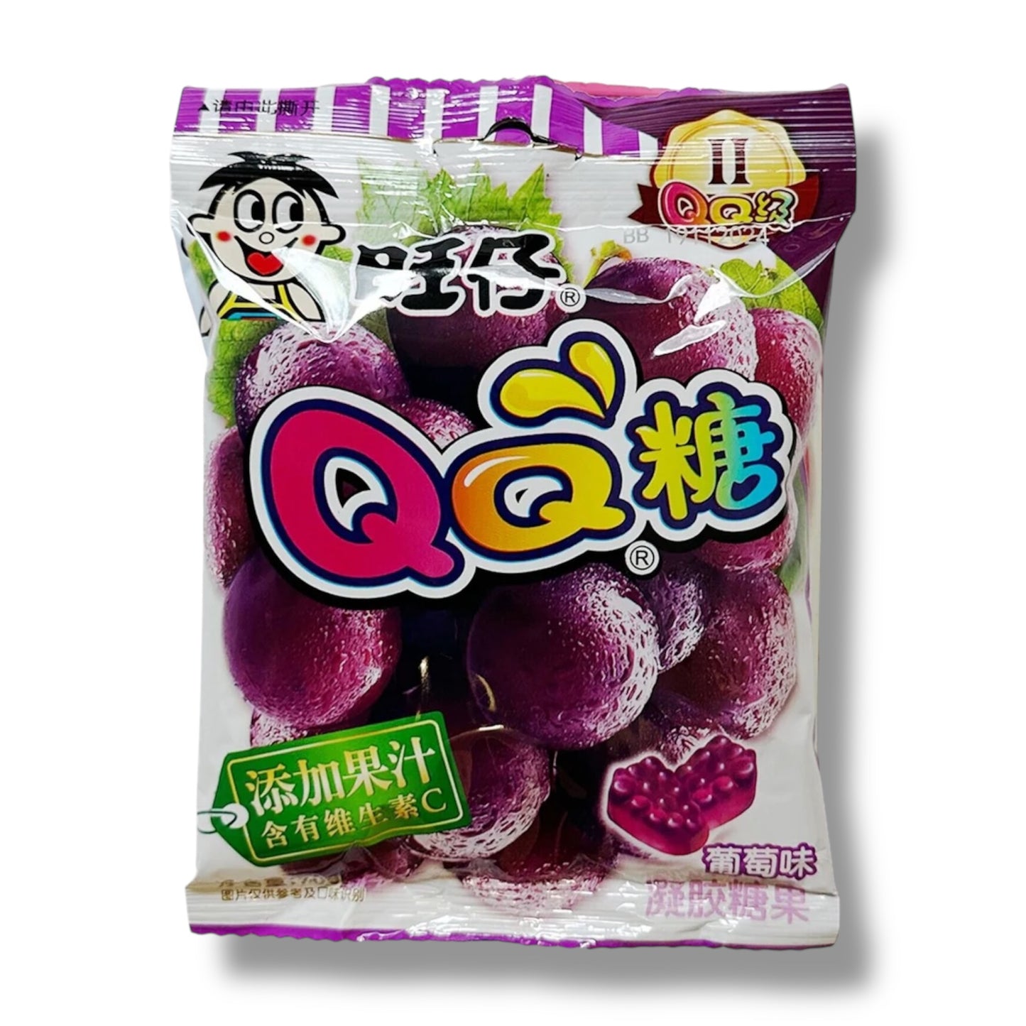 WANT WANT Wangzi QQ Fruchtgummi Traube 70g 🇨🇳