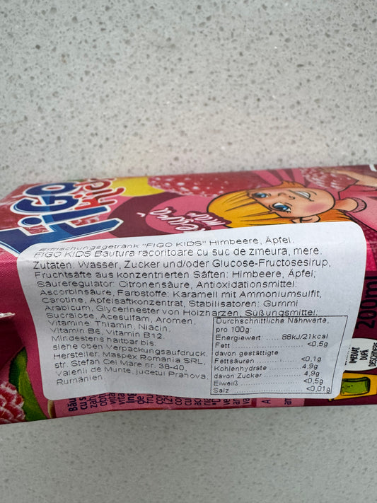 Figo Kids Himbeere 200ml 🇷🇴