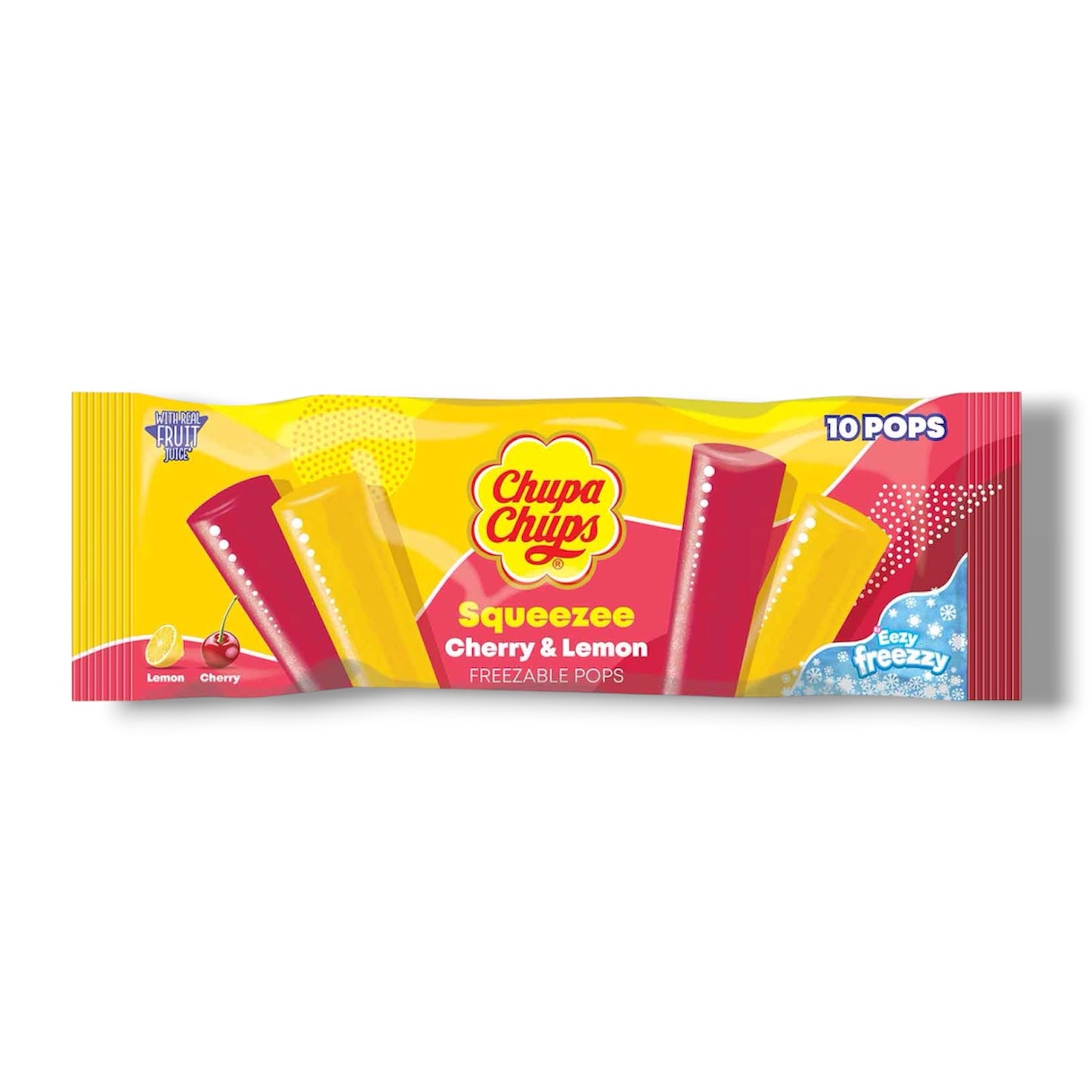Chupa Chups Squeezee Freeze Pops Lemon & Cherry 600ml 🇪🇸