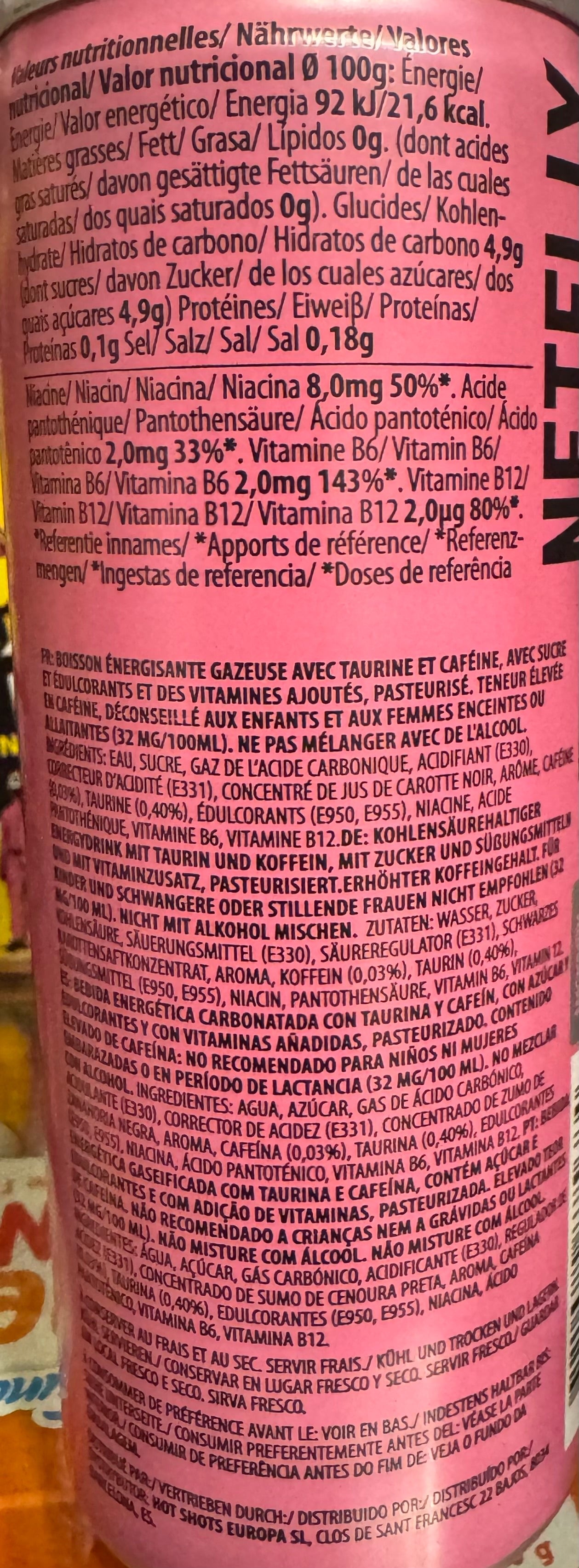 Squid Game Energy Drink Watermelon 250ml 🇳🇱