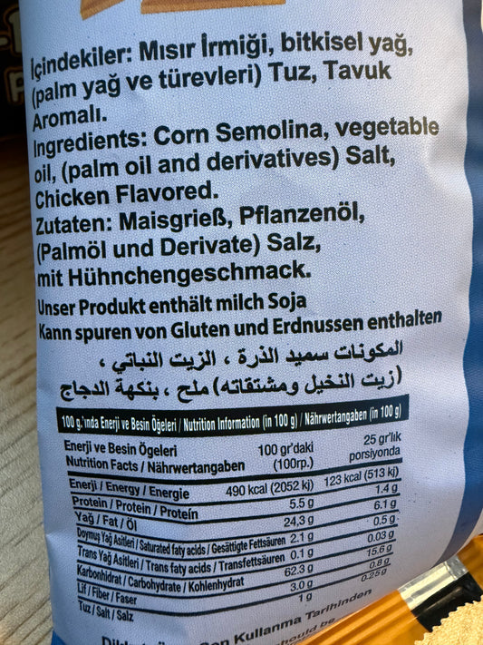 Paxito Bol-Bol Tavuk Peynir Chips 45g 🇹🇷
