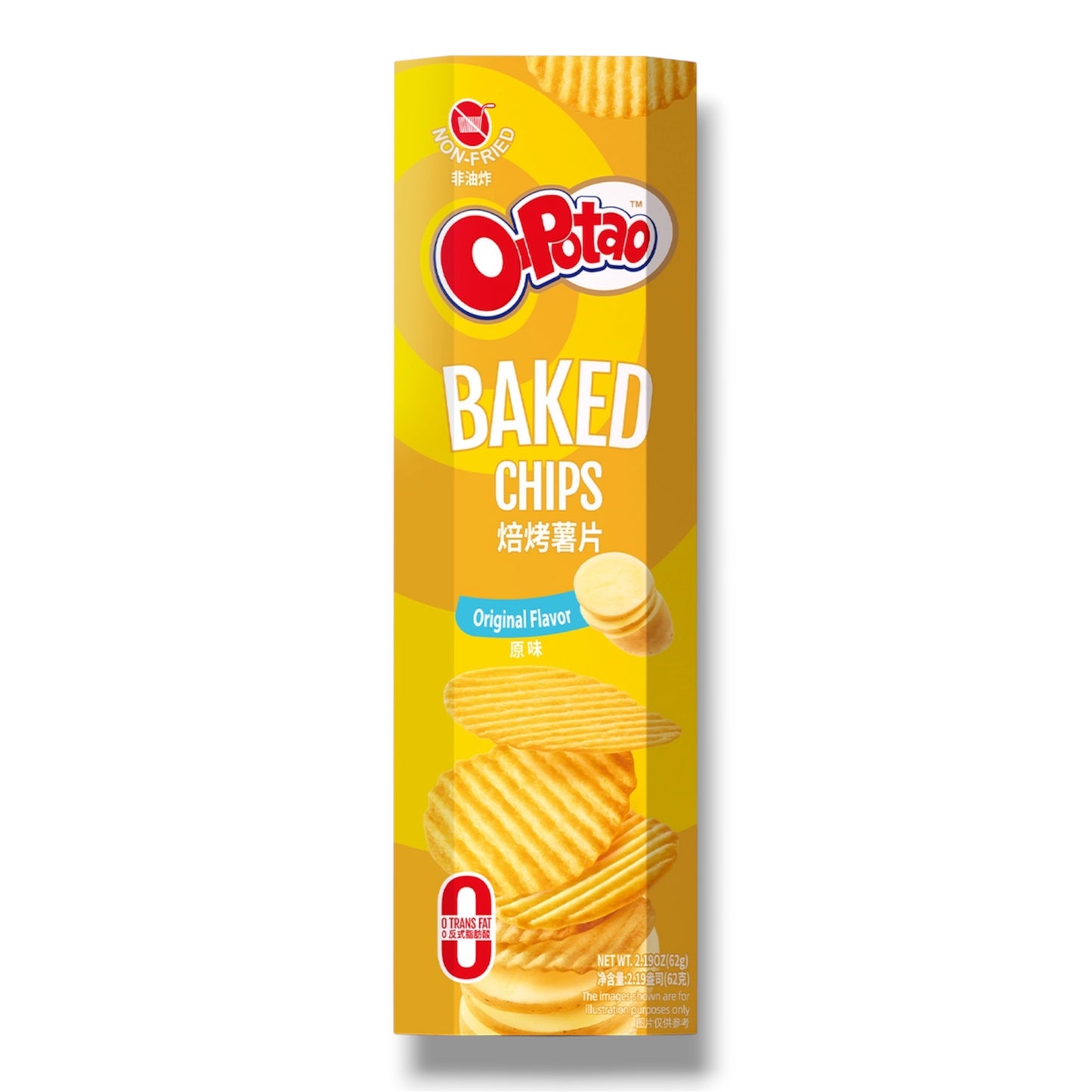 O-Potao Baked Chips- Original China 62g
