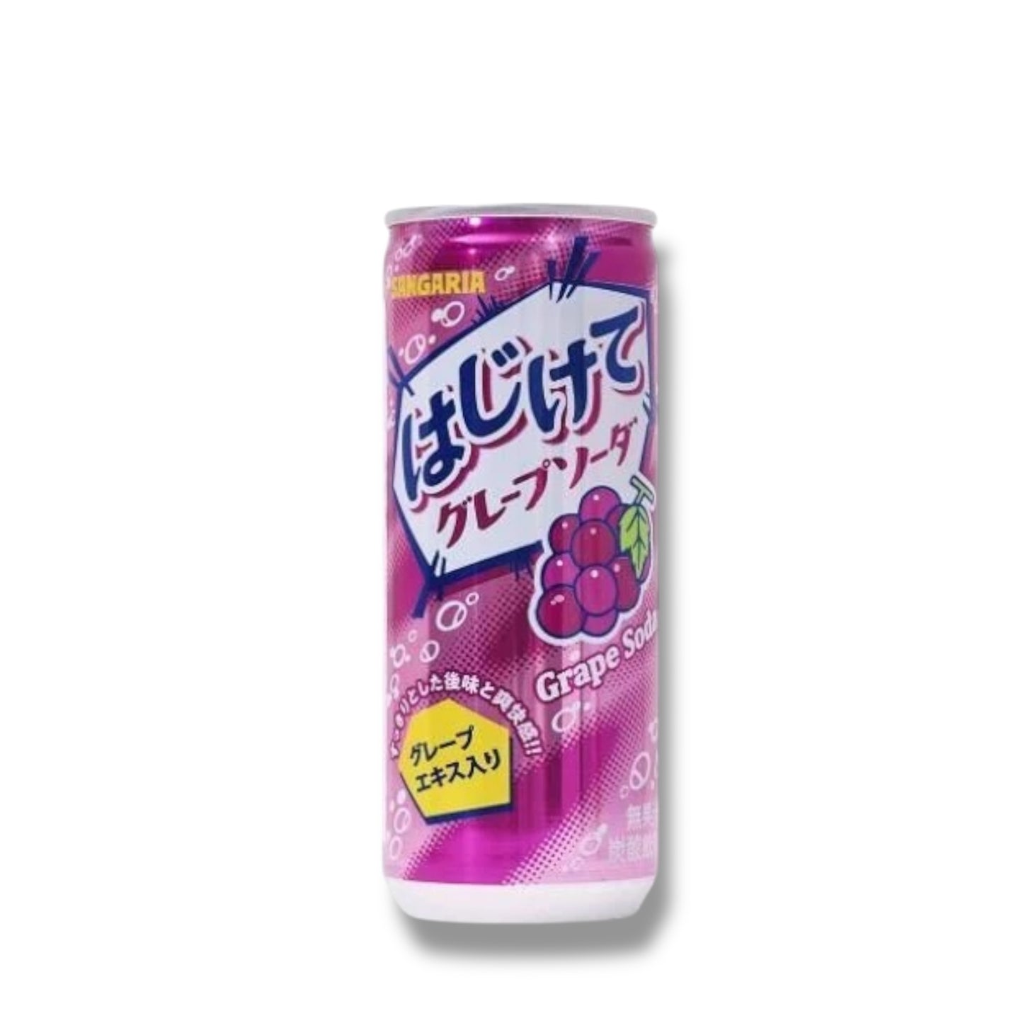 SANGARIA Hajikete Grape Soda 250ml 🇯🇵 MHD 04/25