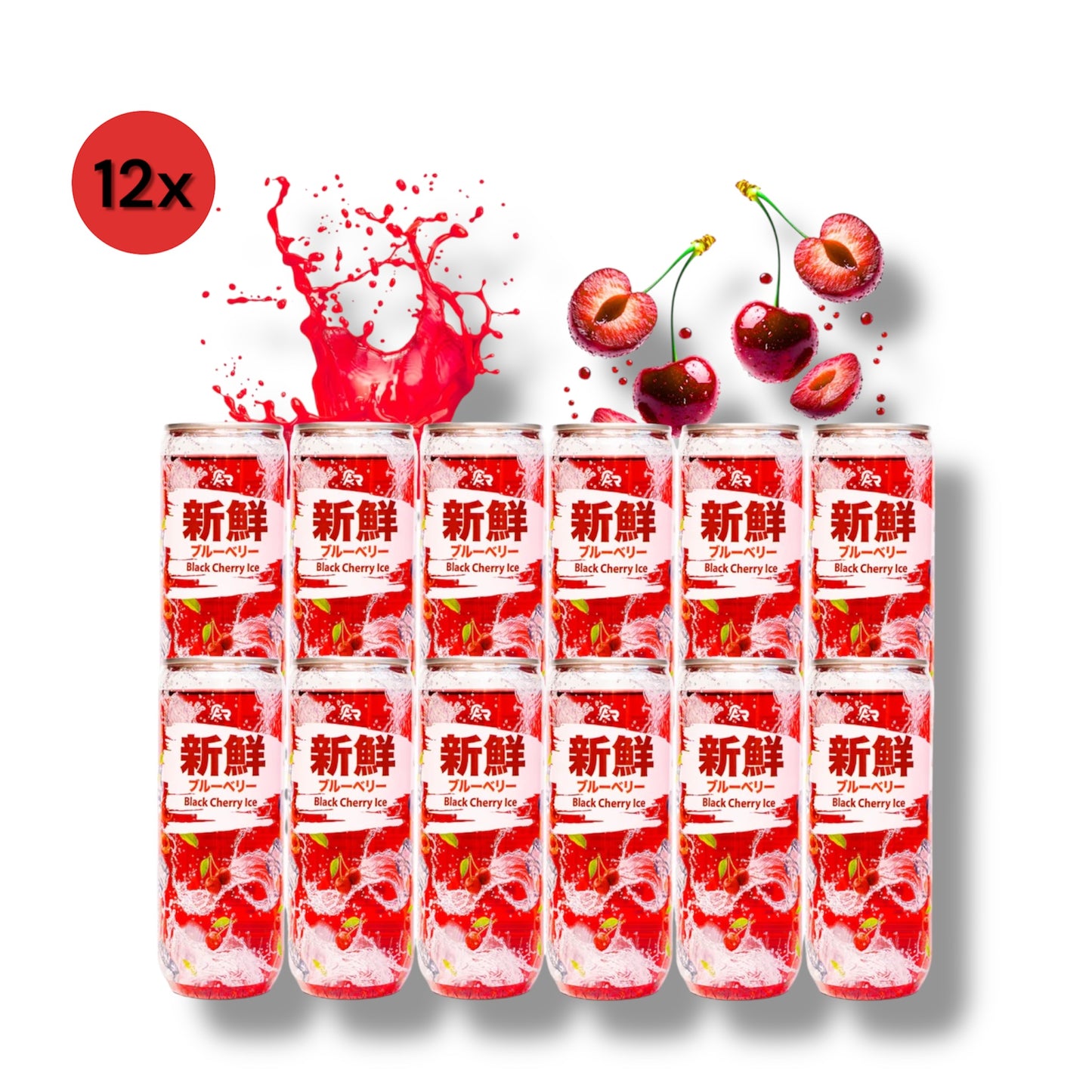 Fresh Black Cherry Ice 12er Pack 12x330ml MHD 18/10/2025