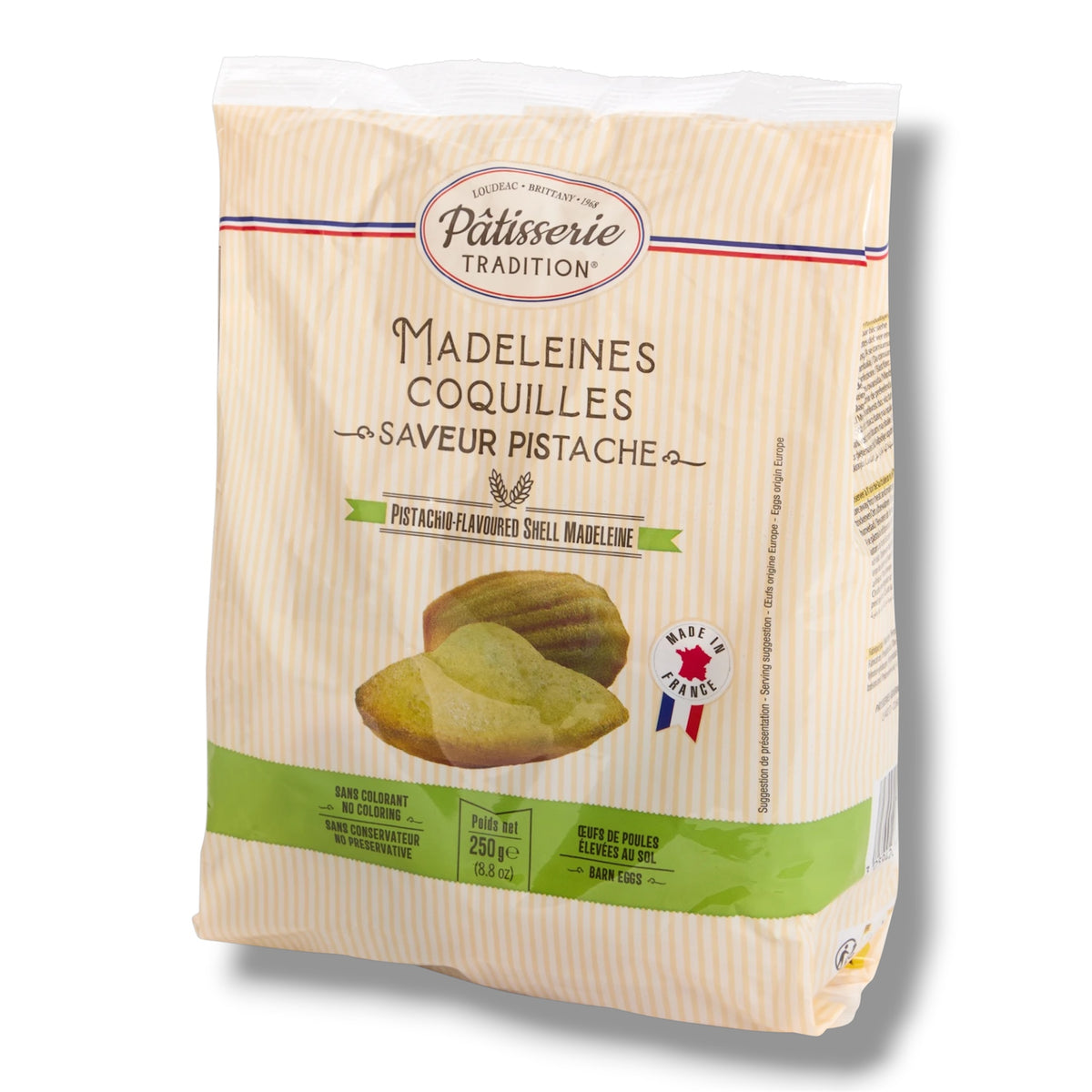 Pâtisserie Tradition Madeleines Pistazie Frankreich 250g