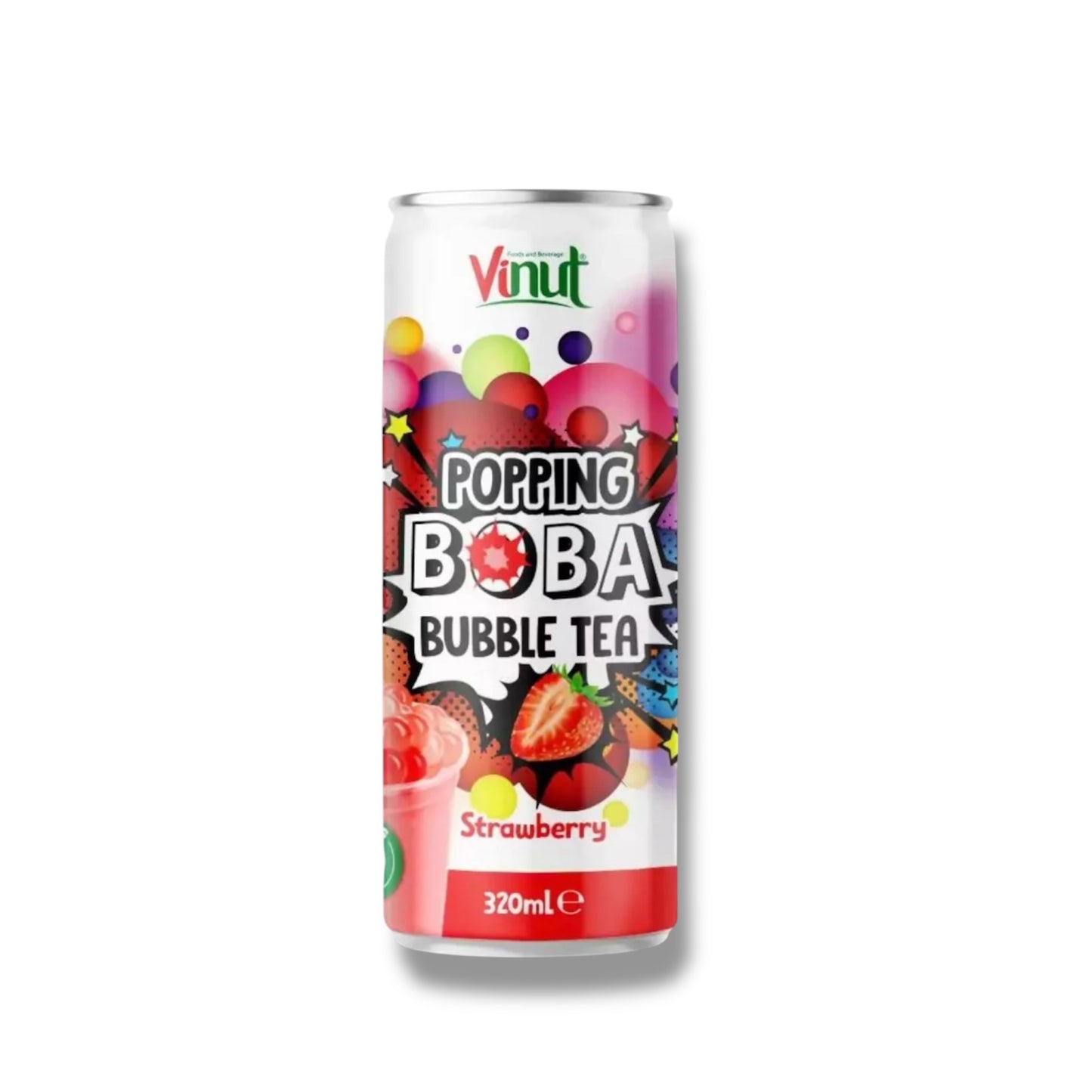 Popping Boba Bubble Tea Strawberry 320ml 🇻🇳