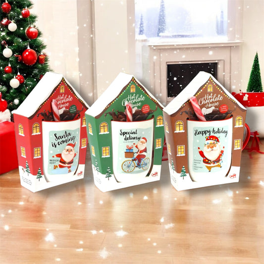 Becky’s Hot Chocolate House Geschenkset Kaffeebecher (inkl. Zuckerstange, Mini Marshmallows & Kakaomischung) 57g 🇳🇱