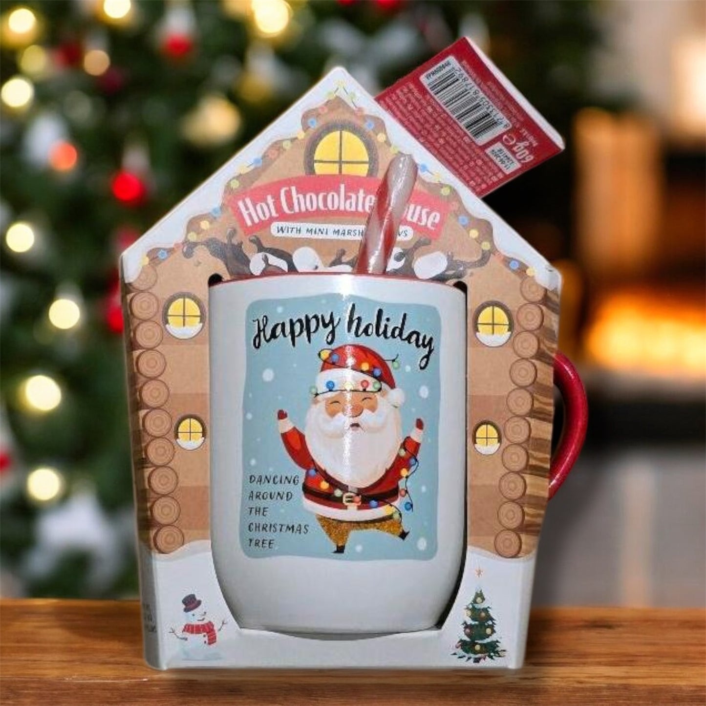 Becky’s Hot Chocolate House Geschenkset Kaffeebecher (inkl. Zuckerstange, Mini Marshmallows & Kakaomischung) 57g 🇳🇱