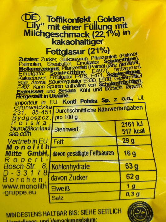 Toffeekonfekt Golden Lily Original 200g 🇵🇱