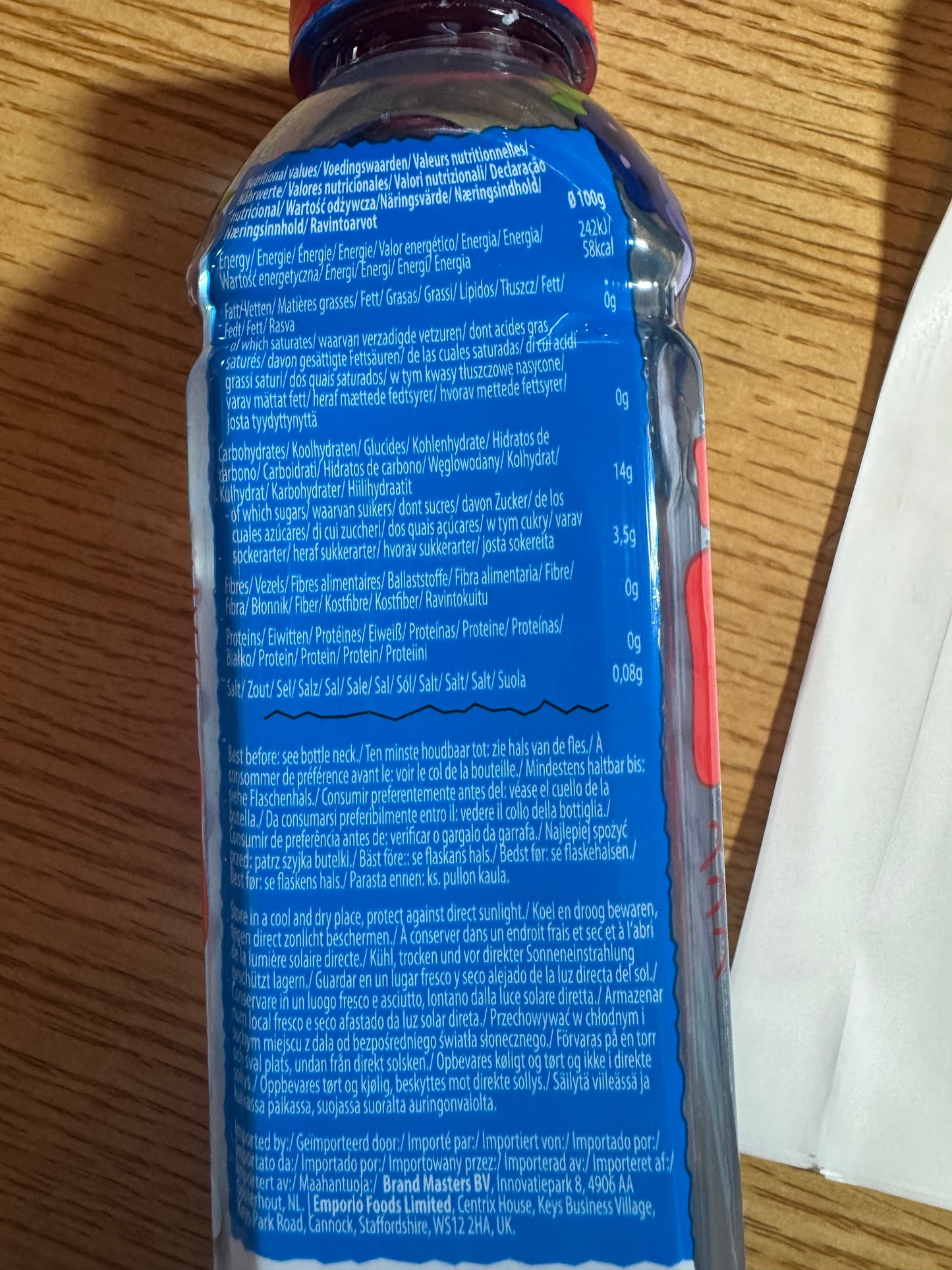 Mana Sol Popping Boba Drink Blue Raspberry 500ml 🇪🇸