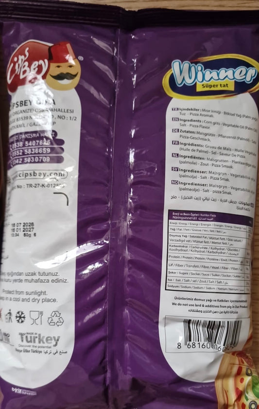 Winner Süper Tat Pizza Ring Chips Türkei 50g