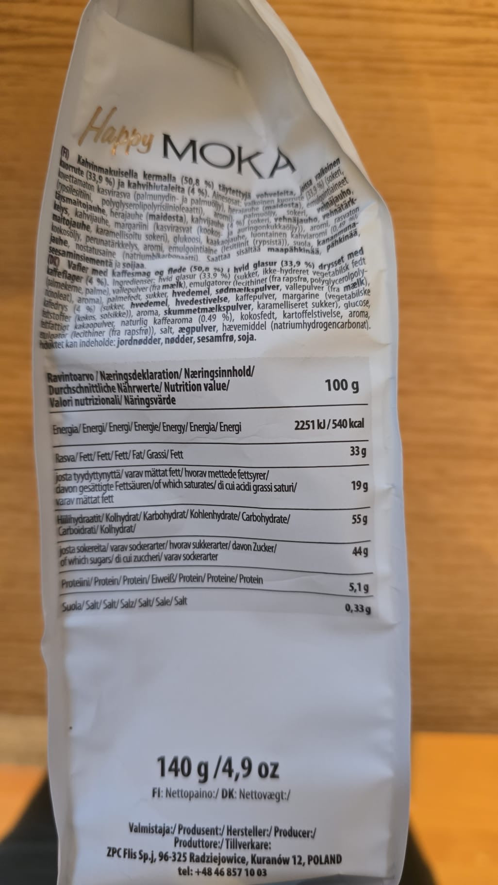 Happy Moka Coffee Wafers 140g 🇵🇱