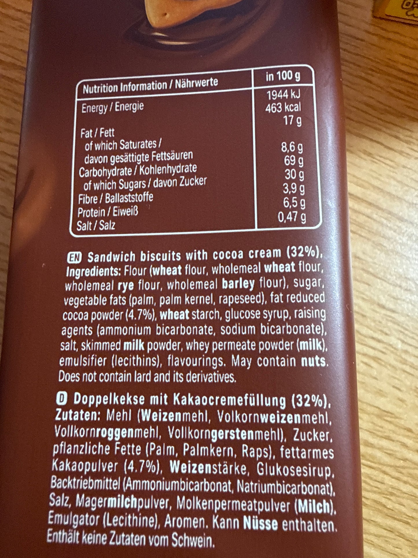 Ülker BN Schoko Sandwich Cookies Türkei 285g