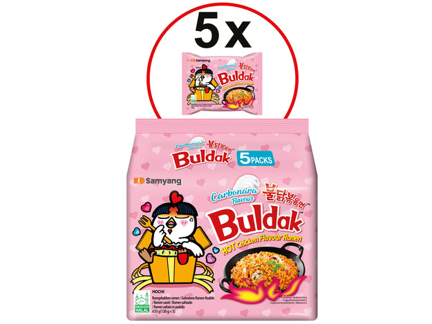 Buldak Carbonara 5er Bundle 650g