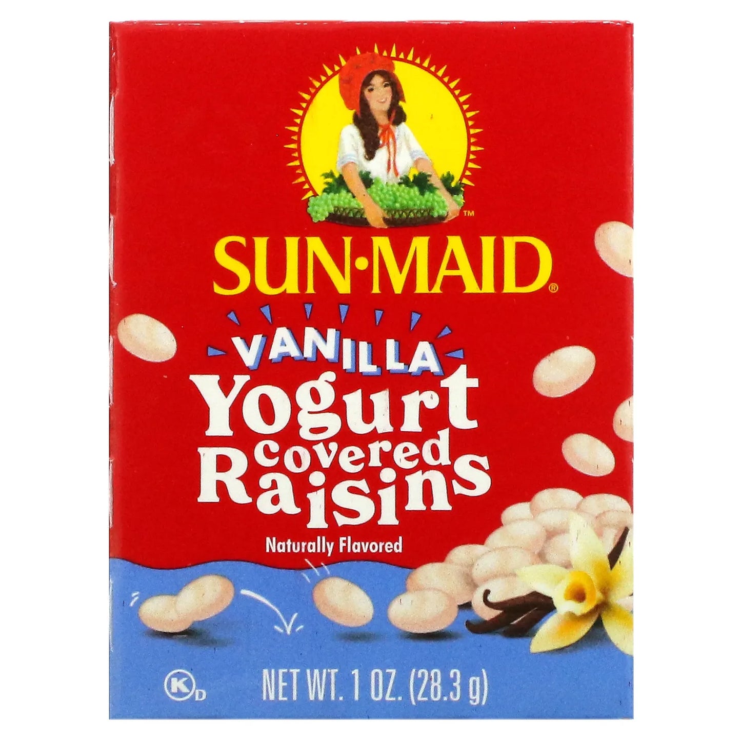 Yoghurt Covered Raisins, Vanilla 28g