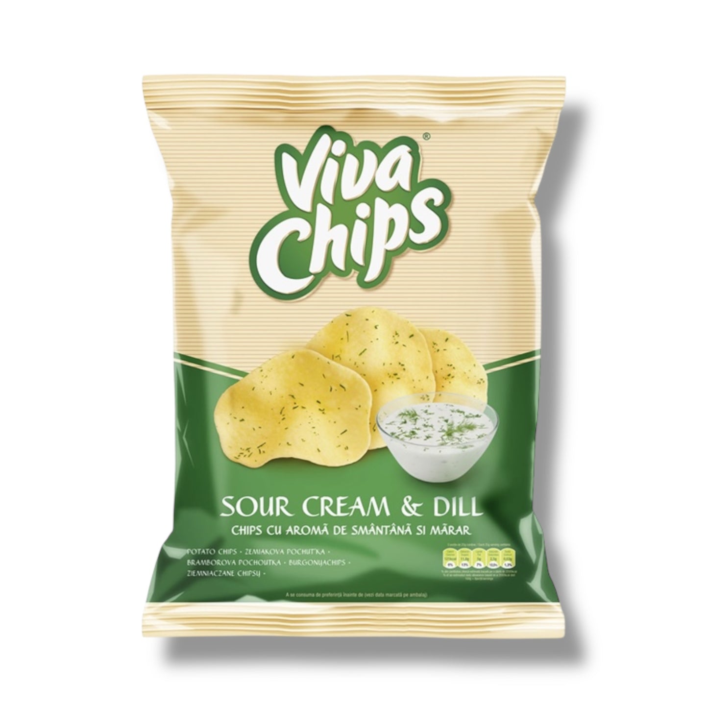 Viva Chips Sour Cream & Dill 100g 🇷🇴