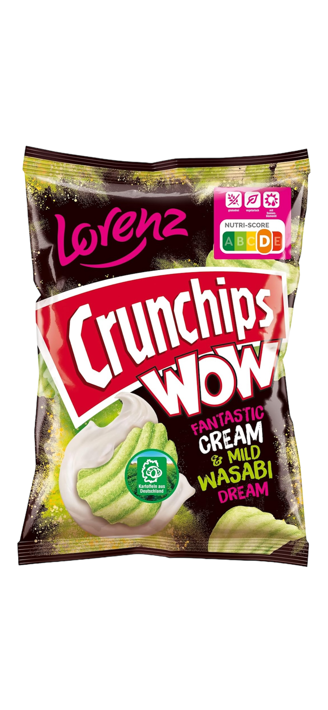 Lorenz Crunchips WOW Cream & Mild Wasabi