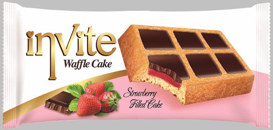 Invite Waffle Cake Strawberry 45g