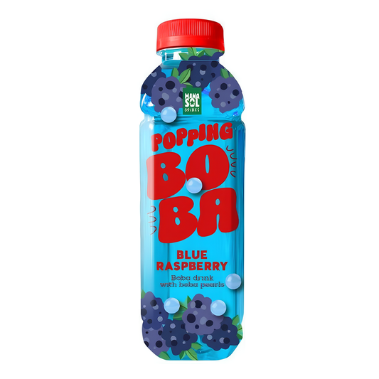 Mana Sol Popping Boba Drink Blue Raspberry 500ml (inkl. 0,25€ Pfand)