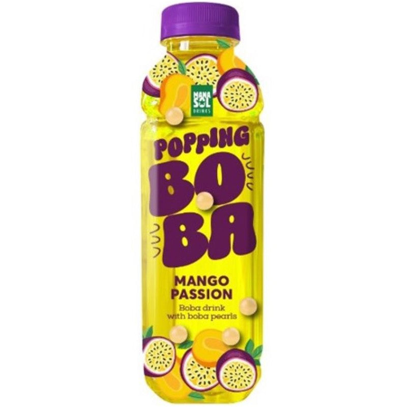 Mana Sol Popping Boba Mango Passionfruit 500ml (inkl. 0,25€ Pfand)