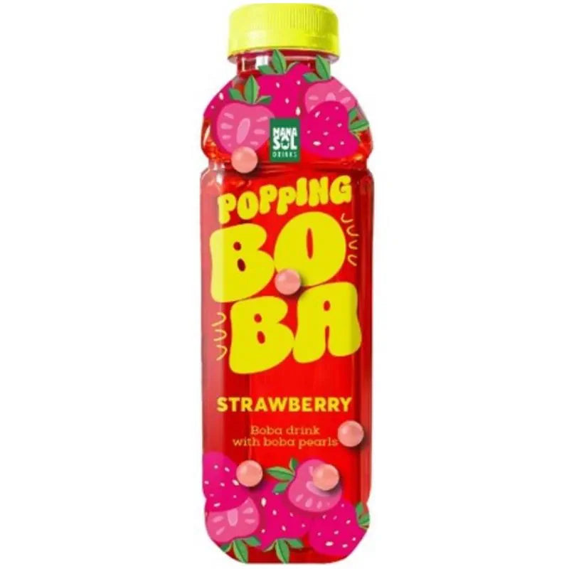 Mana Sol Popping Boba Strawberry 500ml (inkl. 0,25€ Pfand)