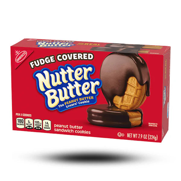 Nutter Butter Fudge Covered Peanut Butter Cookies