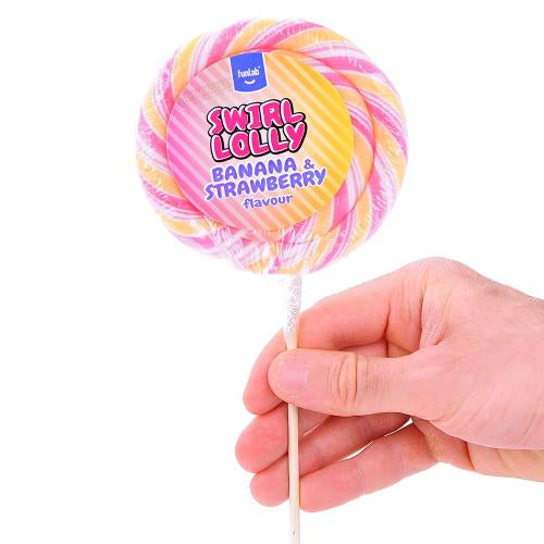 Swirl Lolly Banana & Strawberry 80g