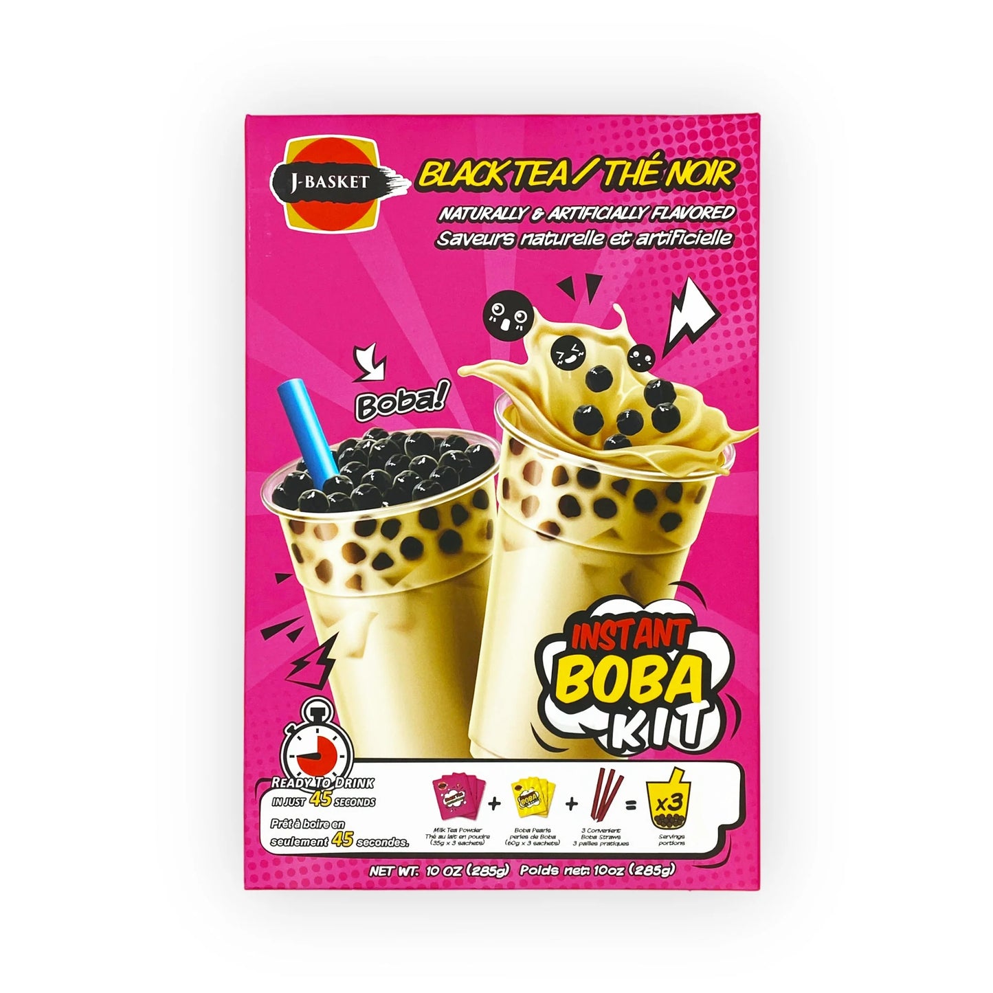 Instant Boba Kit Black Tea  285g