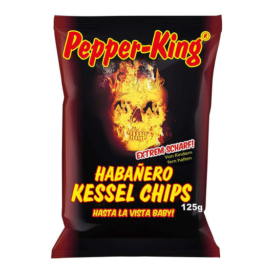 Pepper King Habanero-Chili Kesselchips 125g