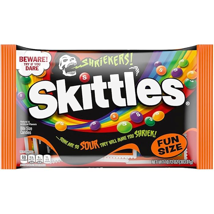 Skittles Shriekers Fun Size Candy Bag 304g