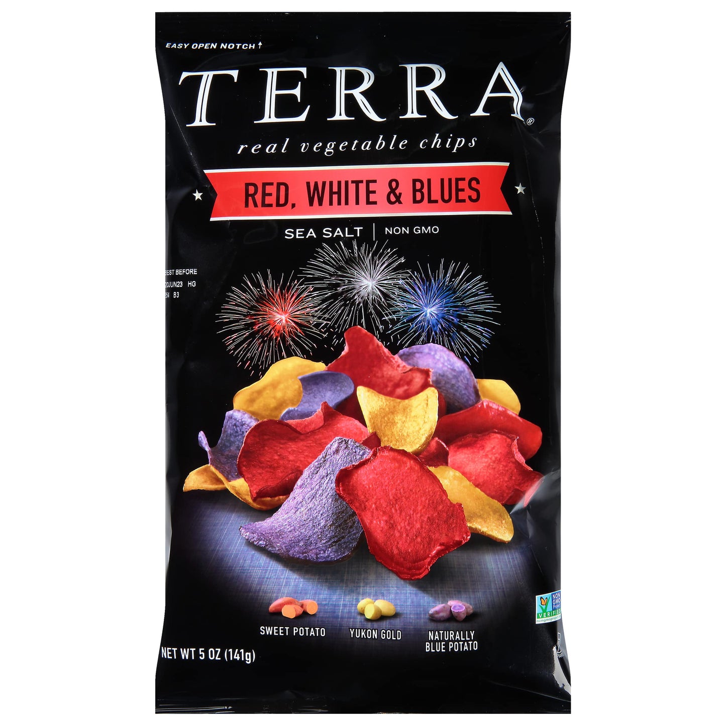 Terra vegetable Chips Red, white & Blue 141g