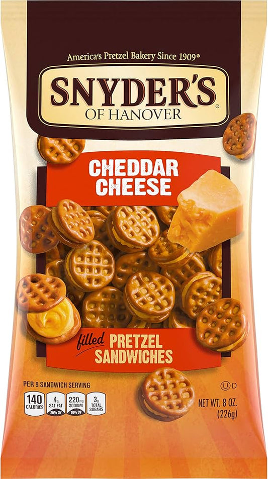 Snyder‘s Cheddar Cheese Pretzel Sandwiches