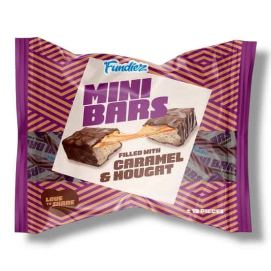Fundiez Mini Bars Caramel & Nougat 190g