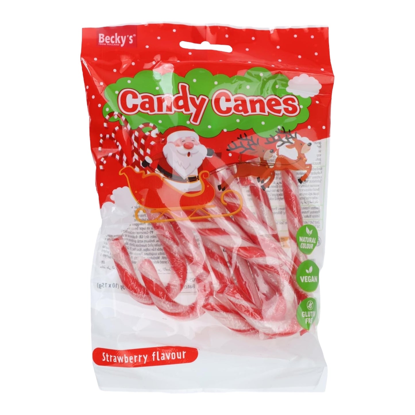 Candy Canes Zuckerstangen Strawberry Flavour 150g