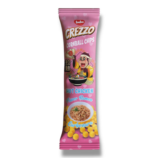Crezzo Cornball Chips Carbonara Hot Chicken 20g