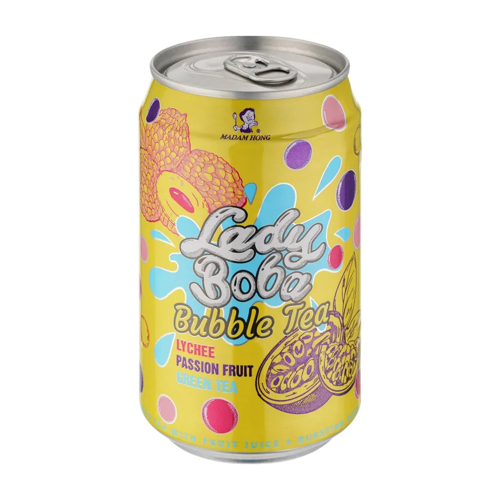 Lady Boba - Lychee Passion Fruit Green Tea 320ml