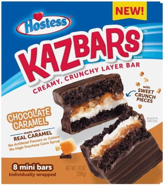 Hostess Kazbars Chocolate Caramel 284g