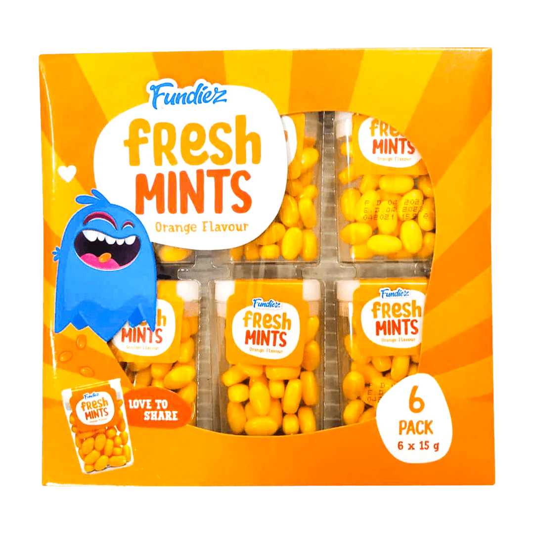 Fundiez fresh Mints Orange 6Pack 90g