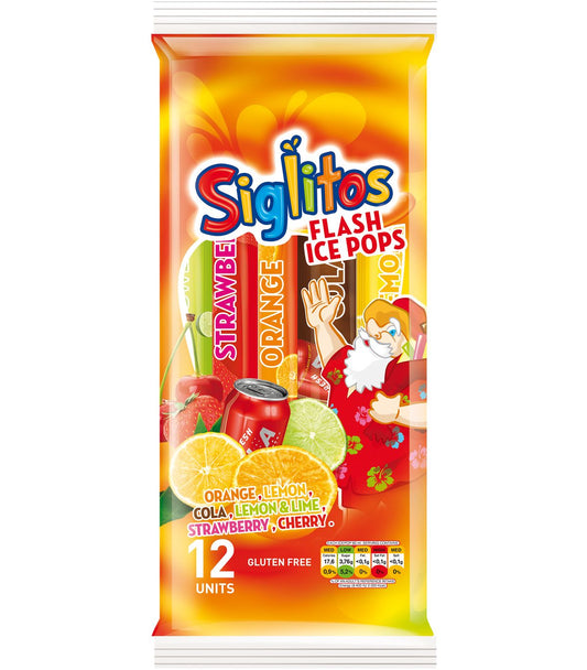 Siglitos Flash ice pops Wassereis 12Stck.