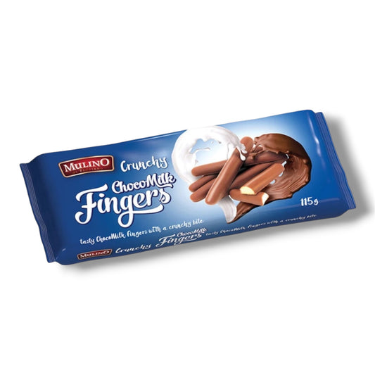 Mulino Crunchy Fingers choco milk 100g