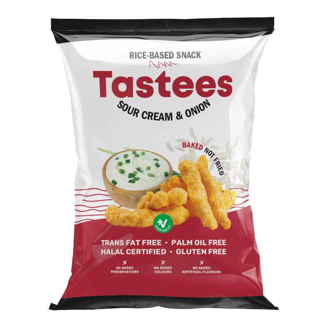 Tastees Sour Cream & Onion 65g (Libanon) MHD 14.01