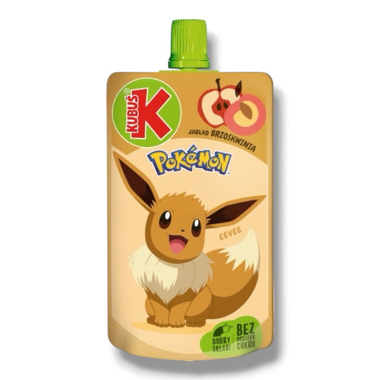 Kubuś Pokemon Apfel-Pfirsich Mus 100g 🇵🇱