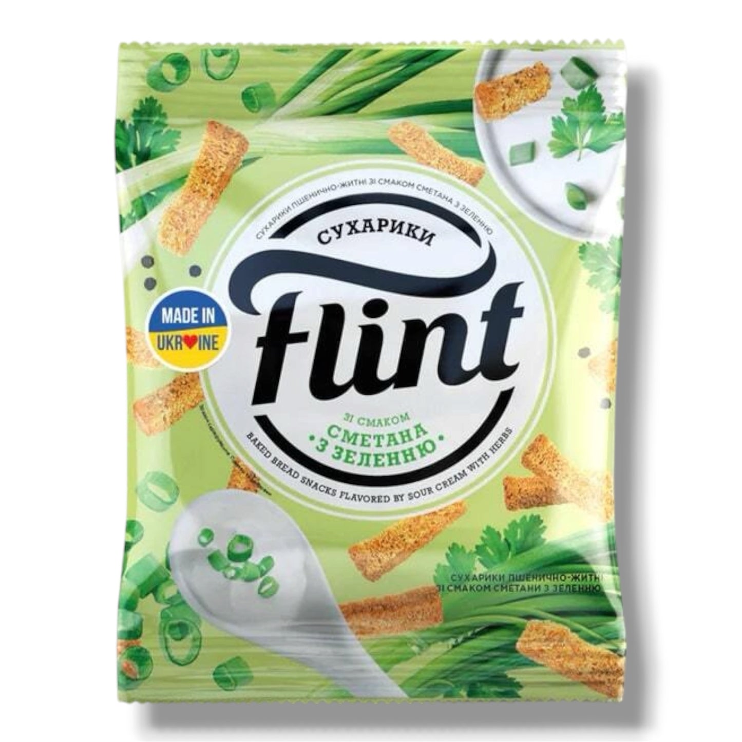 Flint Sour Cream & Herbs Croutons 70g 🇺🇦