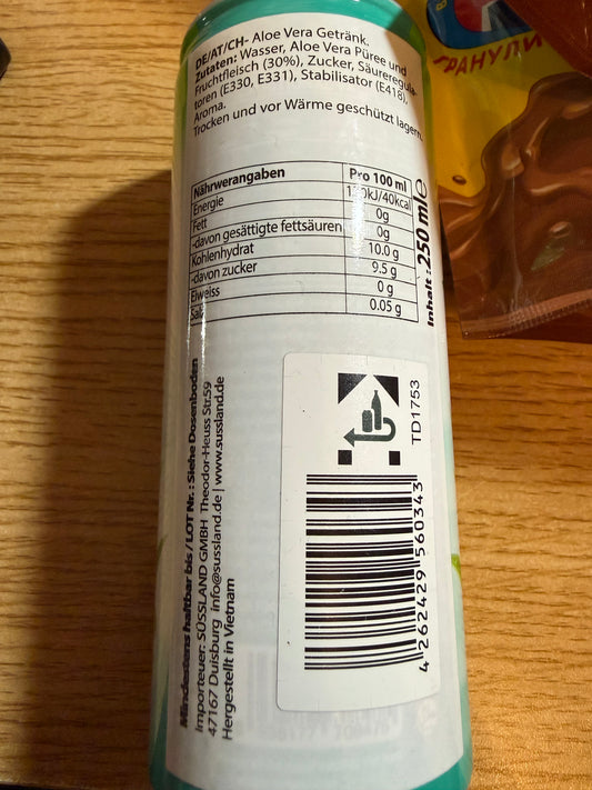 Nawon Aloe Vera Original Drink Vietnam 250ml