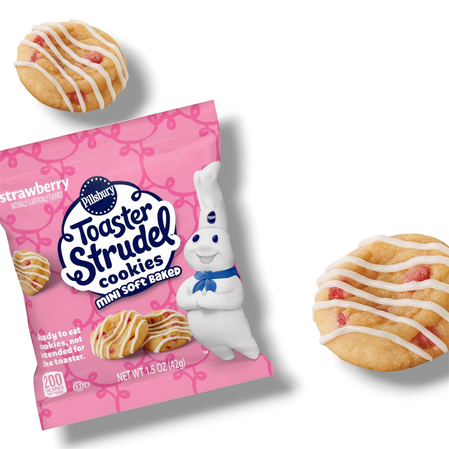 Pillsbury Strawberry Mini Soft Baked Cookies USA 42g