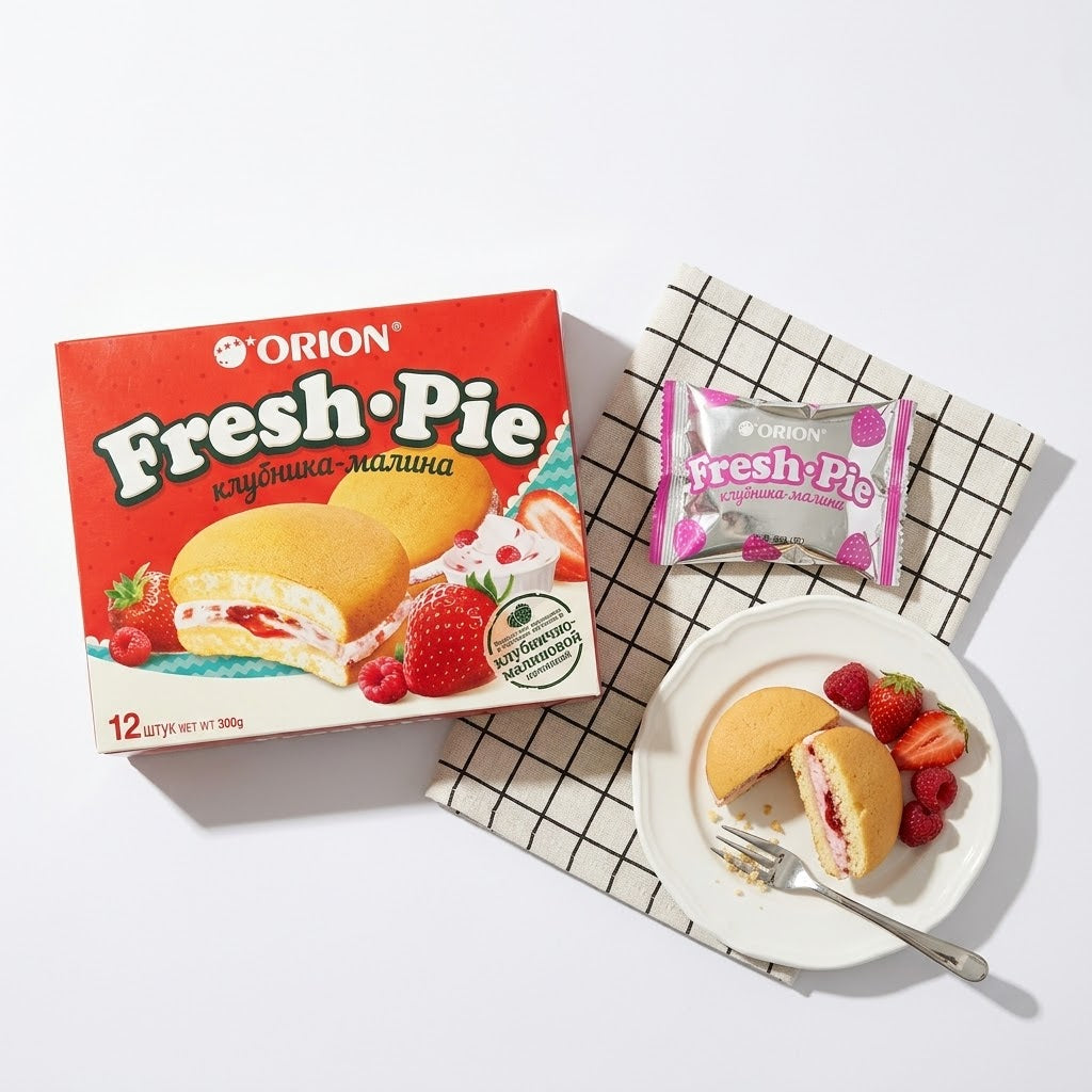 Fresh Pie mit Erdbeer-Himbeerfüllung 25g